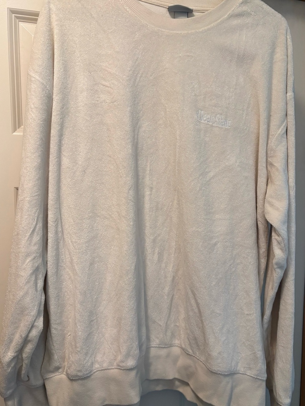 Men’s H&M Clean Slate Collection Lightweight Beige Sweatshirt Large